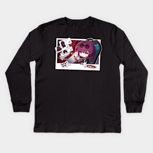 Honkai Star Rail Chibi Kafka Coats Kids Long Sleeve T-Shirt